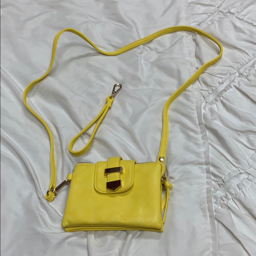 Brand new yellow or dusty purple crossbody purse